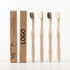 In Stock Customization Biodegradable Recyclable Kraft Box 12000 Ultra Soft Nano Bristles Calabash Handle Bamboo Toothbrush