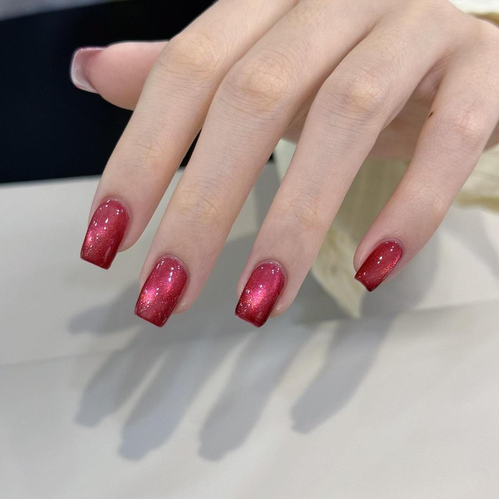 President Hua Little Black Bottle Leveling Gel: Satin Porcelain White Cat Eye & Crystal Whitening Gel Polish, 60 Colors