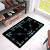 Soccer Agility Training Mat Carpet, Non-Slip Soundproof Polyester Flannel Machine Washable for Living Room Bedroom Office Decor