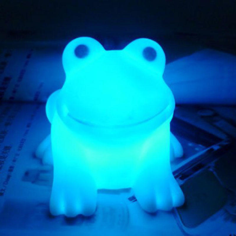 Buy 3D LED Night Light Colorful Color Changing Frog Lamp Toy Room Bar ...
