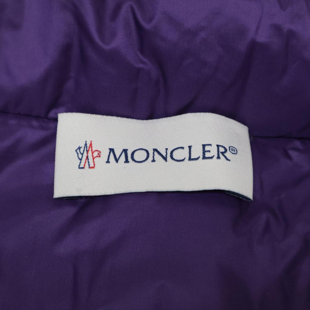 MONCLER [Good Condition] E20939455700 MAGLIONE TRICOT CARDIGAN Knit-switched down jacket Jacket M purpleUsed
