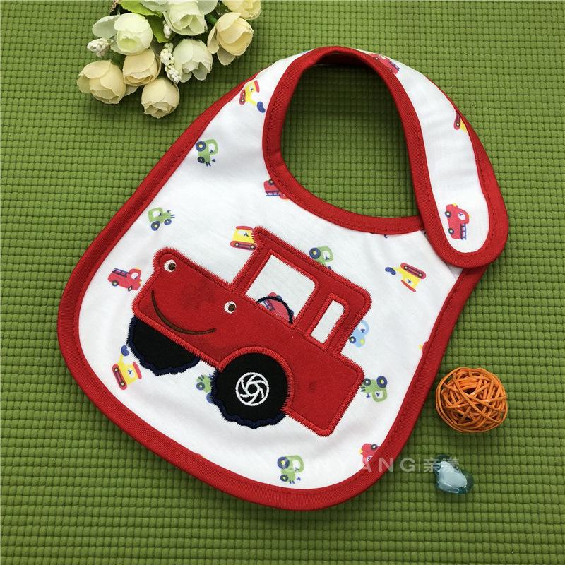 1pc Mix Waterproof Newborn Baby Boys Girls double-sided saliva bib Feeding Bandana Saliva Towel Children cotton Bibs Burp Cloth