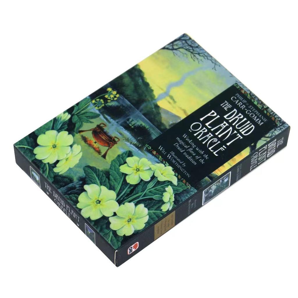 10.4*7.3cm Druidzka Roślinna Wyrocznia 36 Kart: Praca z magiczną florą tradycji druidzkiej