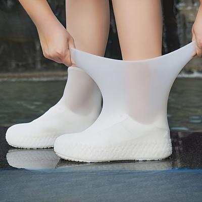 1 Paar wasserdichte Schuhüberzüge aus Latex, Unisex-Schuhüberzüge, wiederverwendbare, rutschfeste Regenstiefel, Unisex-Sportschuhe und Zubehör.
