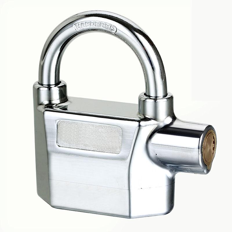 Bemodst Built-in Movement Sensor Security 110db Siren Alarm Lock Universal Anti-Theft Padlock for Bicycle Motorcycle Door Gate