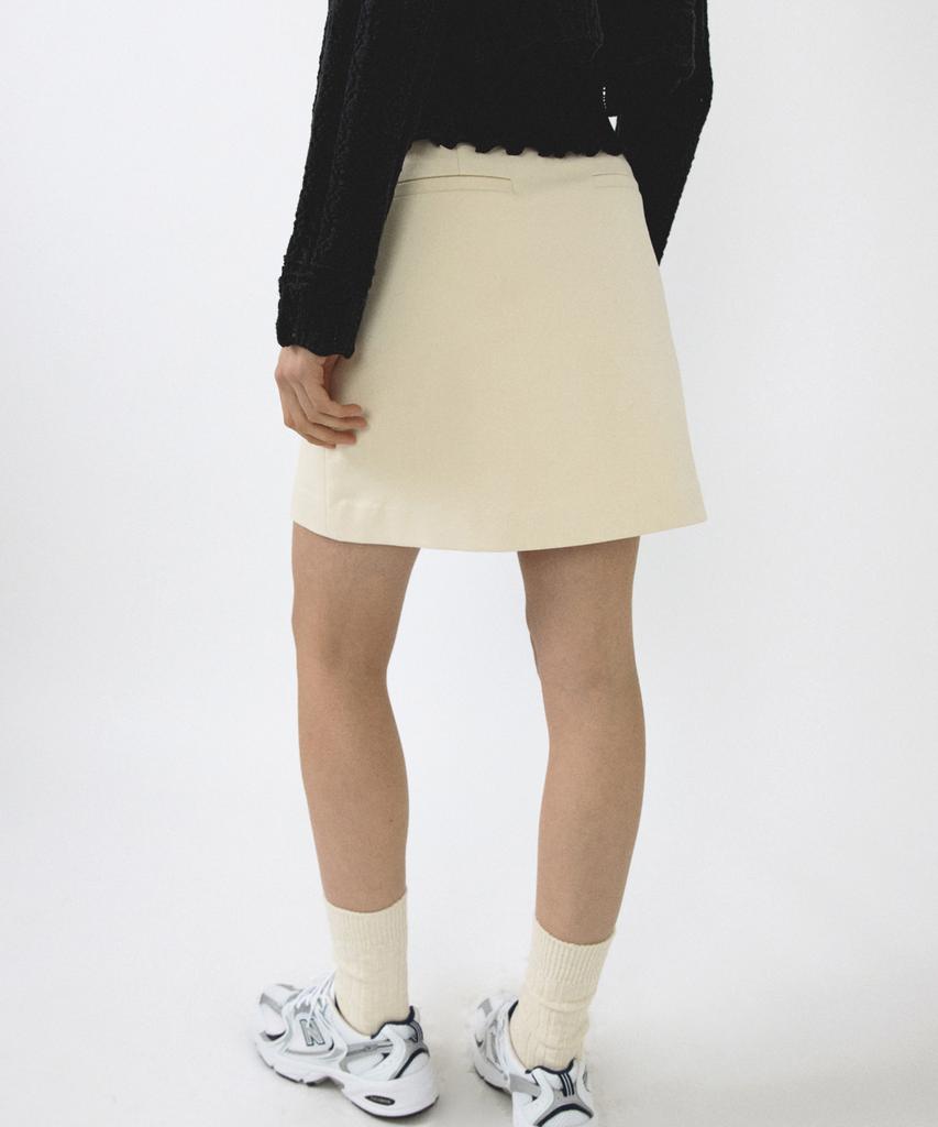 Otte Cotton Button Wrap Sk_Cream