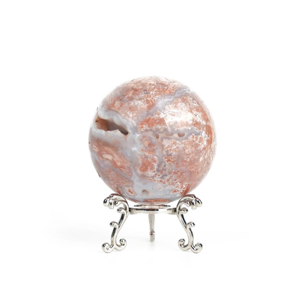 Cross-border Natural Crystal Ball with Multi-Gem Raw Stone Polished for Home Office Feng Shui Decor.