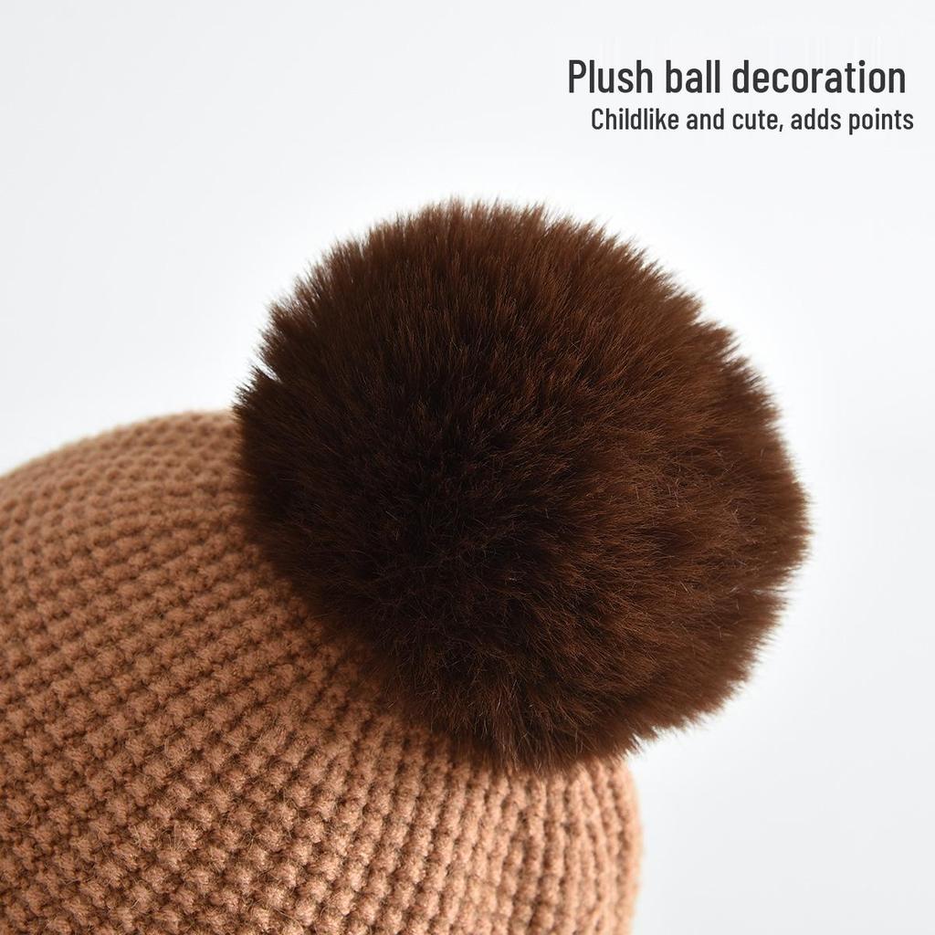 Baby Knit Hat: Cute, Warm, Windproof Ear Protection for Autumn & Winter