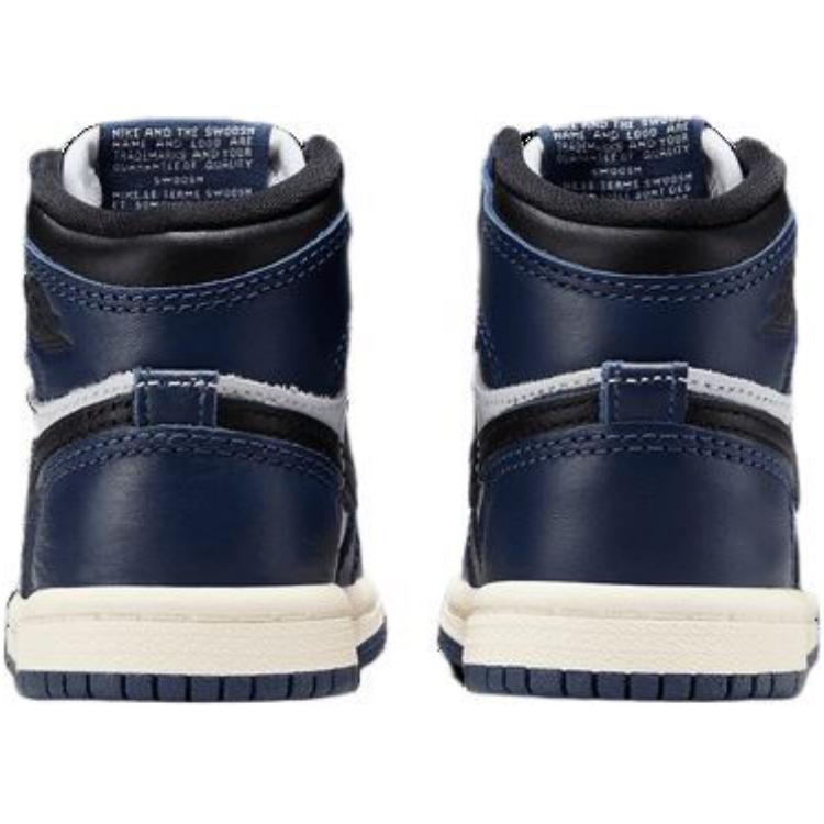 Air Jordan 1 Retro High OG TD Midnight Navy Baby Sneakers Blue Black White FD1413-401