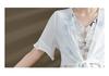 2026 Summer Fashion Chiffon Two-Piece Skirt Set for Middle-Aged & Elderly Women - Short Sleeve Dress