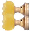 2 Set LED Buddhist Light Yellow Buddha Lamp Adjustable Buddhist Flower Light Buddhism SupplyAU Plug