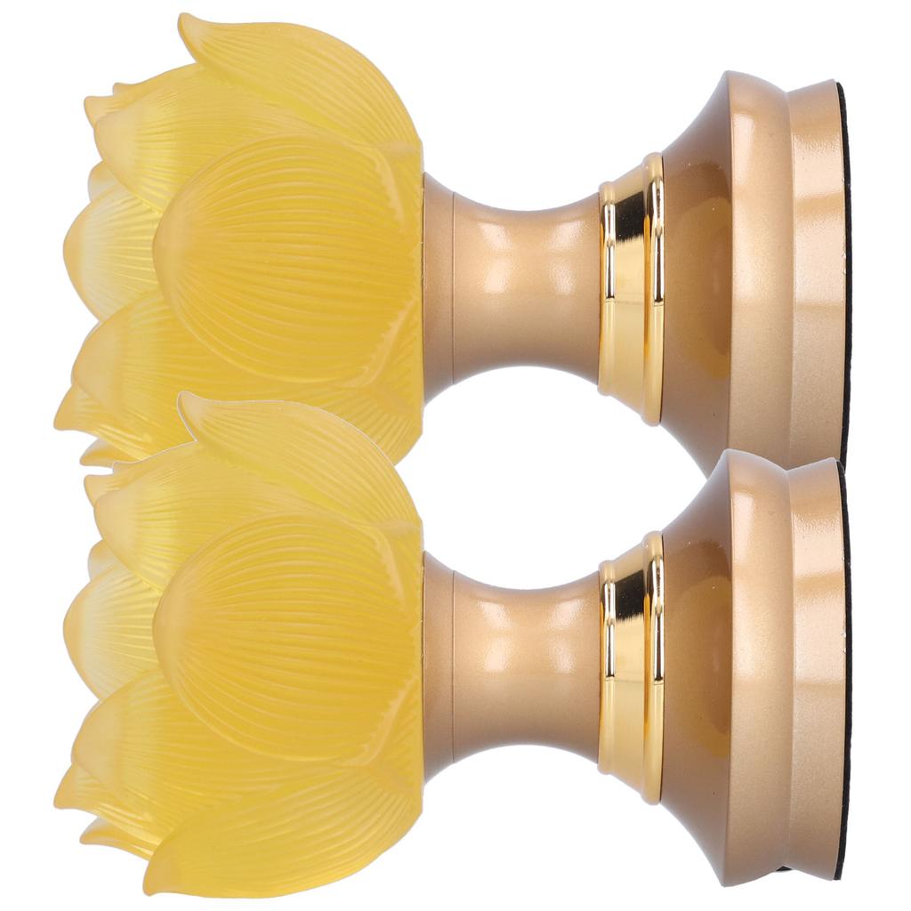 2 Set LED Buddhist Light Yellow Buddha Lamp Adjustable Buddhist Flower Light Buddhism SupplyAU Plug