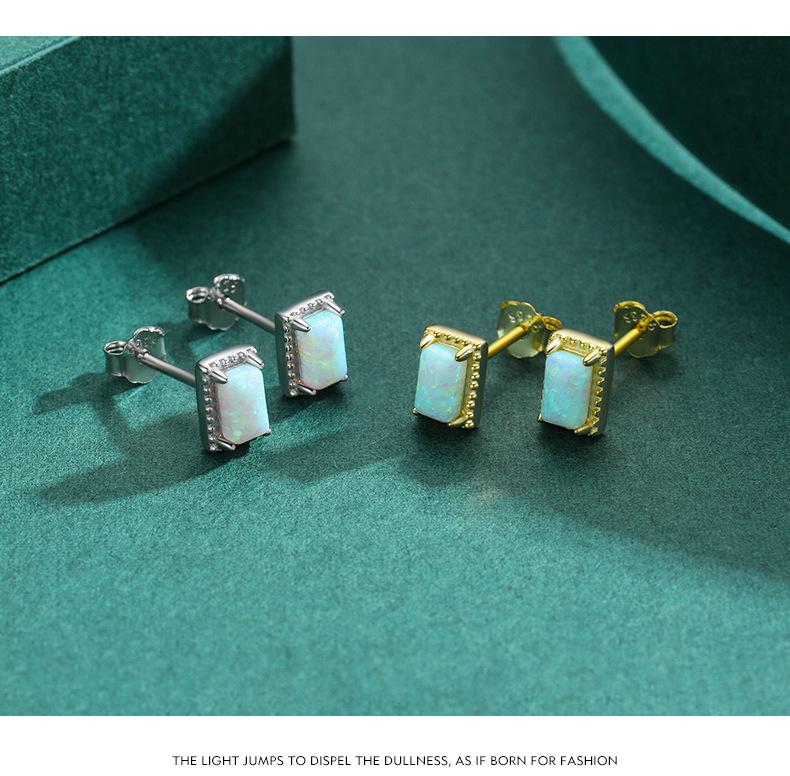 Modian S925 Sterlingsilber-Opalohrringe – einzigartiger Schmuck im Nischendesign und coolem Stil für Damen.