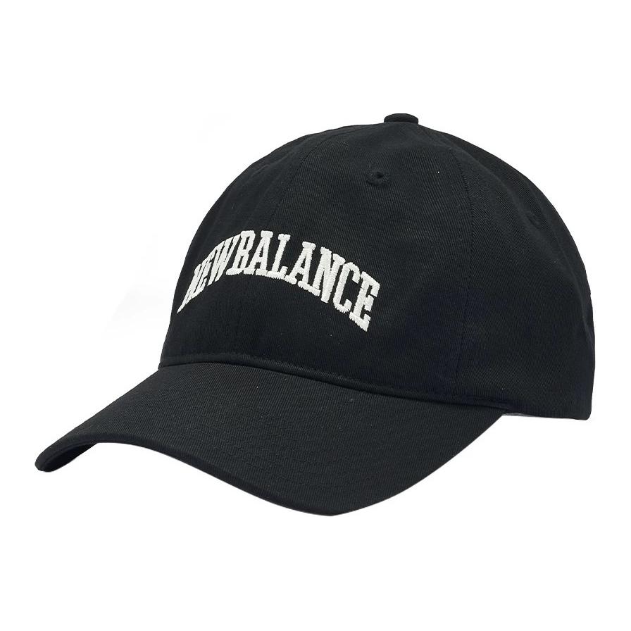 New Balance Cotton Baseball Caps Unisex Black LAH33417-BK F