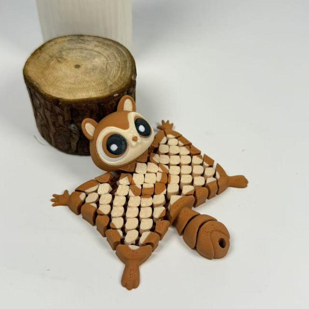 Cute Flying Squirrel Pendant Creative 3D Printed Simulation Toy Model Display