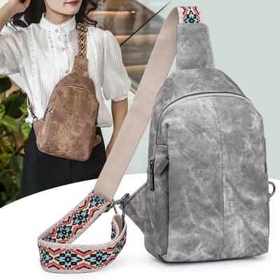 Mobile Phone Fanny Pack Trendy Brand Women'S Breast Bag Japanese Simple And Lightweight Shoulder Small Backpack Women'S Leisure Sports Messenger Bag