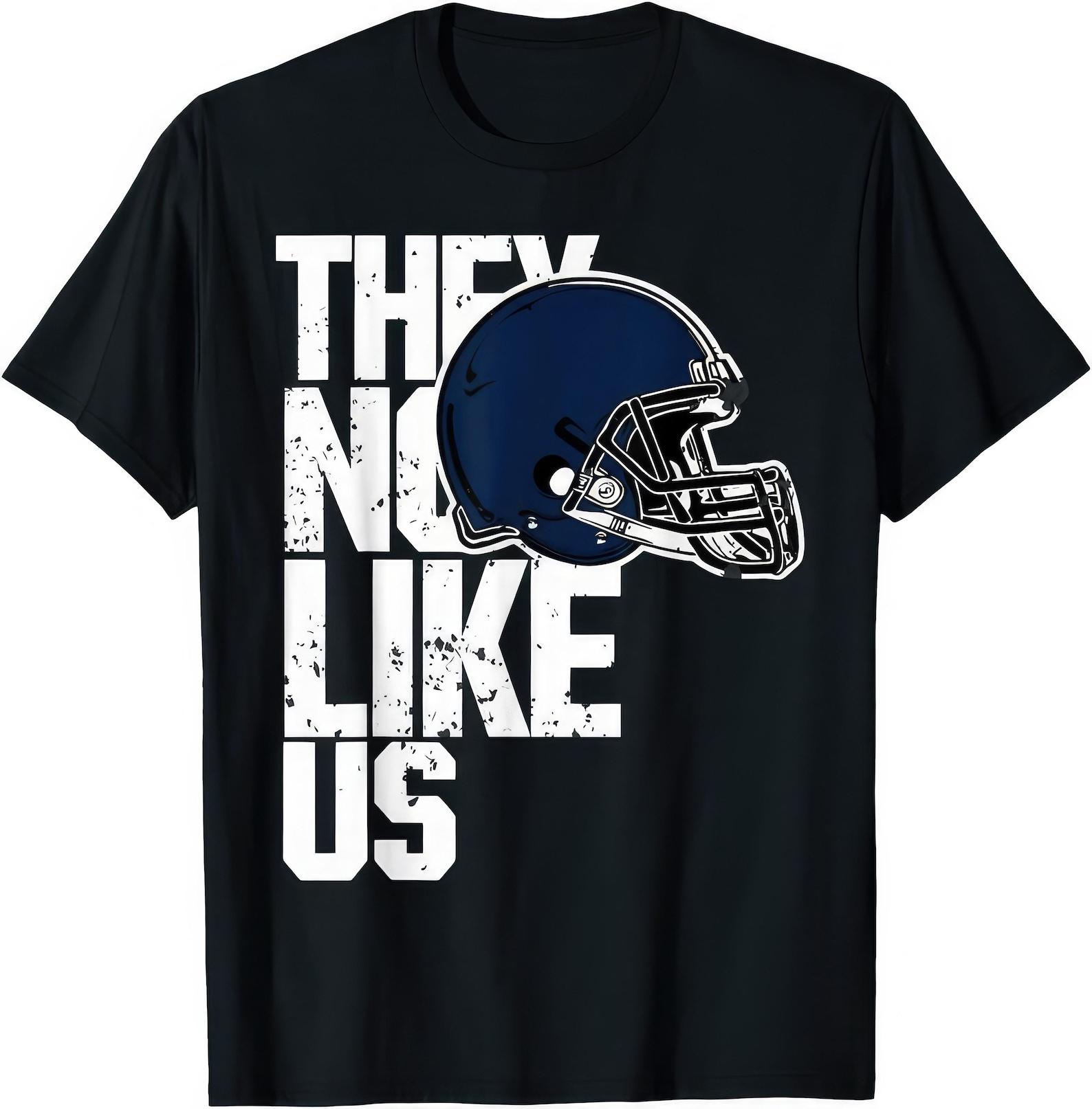 They Not Like Us Football Helmet T shirt S
