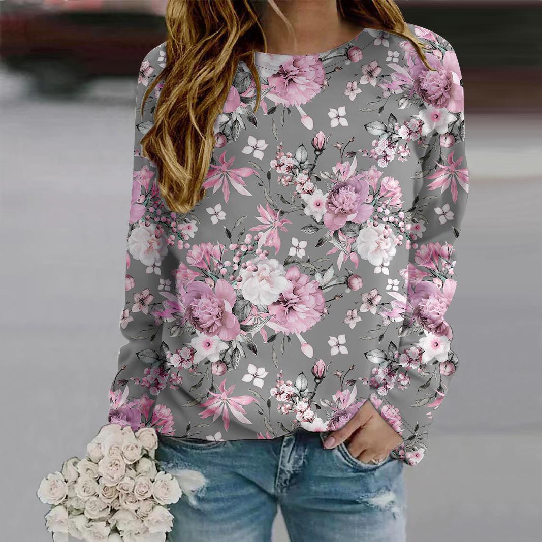 Осенняя женская мода с круглым вырезом и длинным рукавом — фото 4