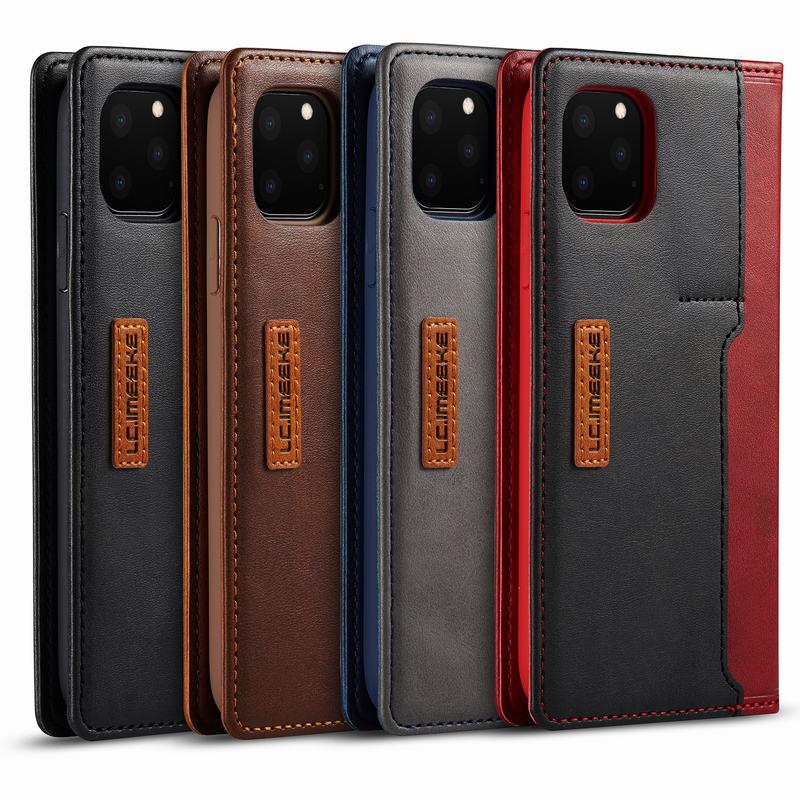 Buy Leather Flip Case for IPhone 11 Pro Max Cover X Xs Xr 7 8 Plus ...
