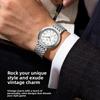 OPK Brand Couple Luminous Diamond Scale Exquisite Inner Shadow Men's and Women's Trend Quartz Watch Men's Steel Belt Waterproof Watch