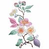 Iron On DIY Embroidered Stickers Flower Shape Clothes Sticker Elegant Flower Embroidery Patch  Bags