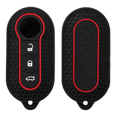 Silicone Car Remote Key Case Cover Shell Holder For Fiat Abarth 500 595 124 Spider Ducato Panda Tipo Bravo