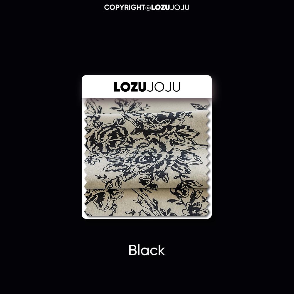 

1 шт. LOZUJOJU 70-80% степень затемнения европейская ретро-печатная оборчатая кромка затемняющая штора для спальни гостиной домашнего декора W100cm x L130cm чёрный