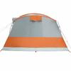 Tunnel Tent for 5 Persons Grey and Orange Waterproof