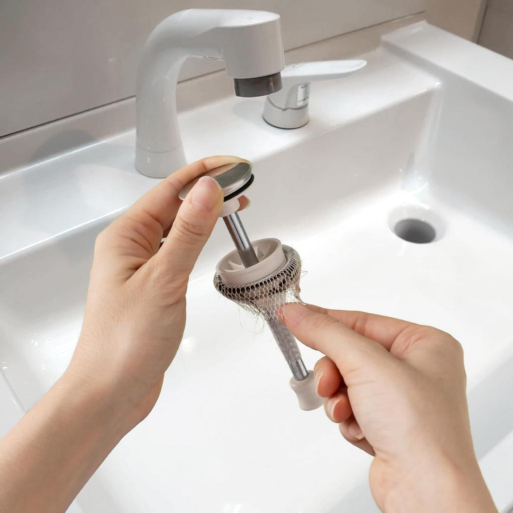 Nippon Seal Net Drain Net for Makes Cleaning Your Bathroom Drain Direct from the N33S Easy-Poi (5-Pack) Easy-Install Pop-Up Faucets, Easier,