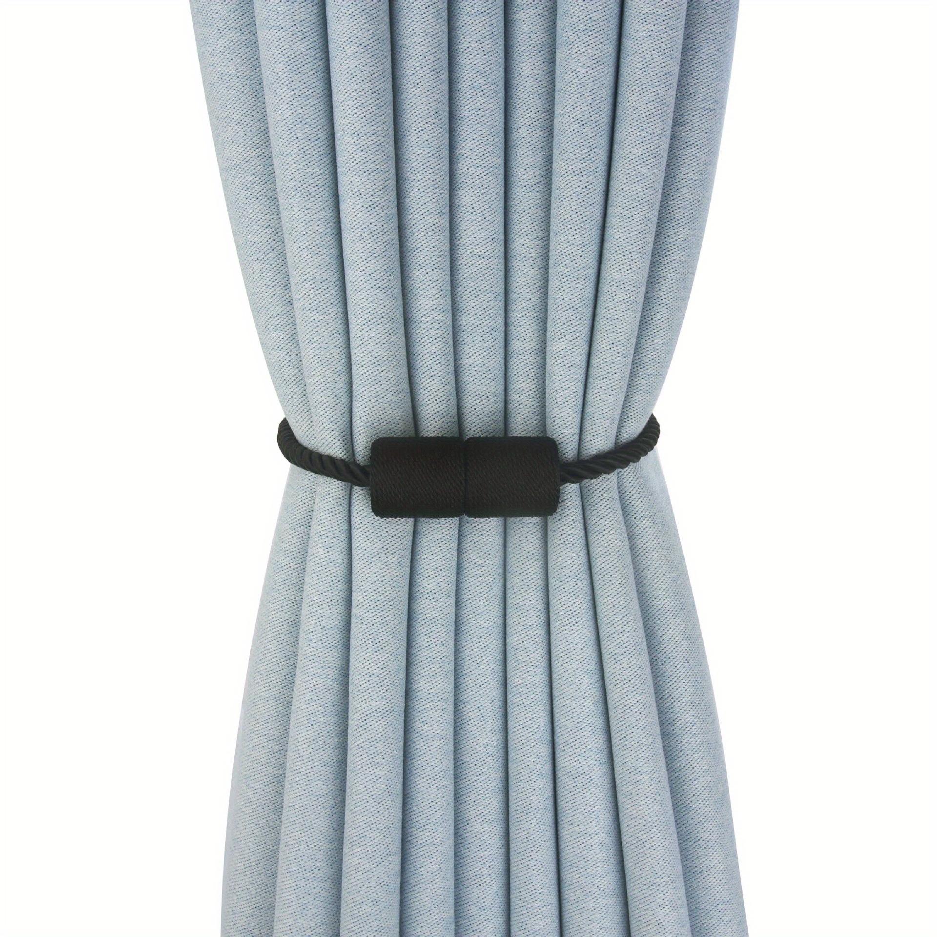 

1 шт. прочные магнитные подхваты для штор на открытом воздухе элегантные декоративные подхваты современные веревочные подхваты для штор оконные занавески держатель чёрный