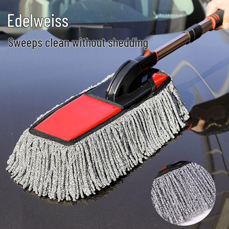 Dual-Use Wet & Dry Car Wash Mop and Dust Brush