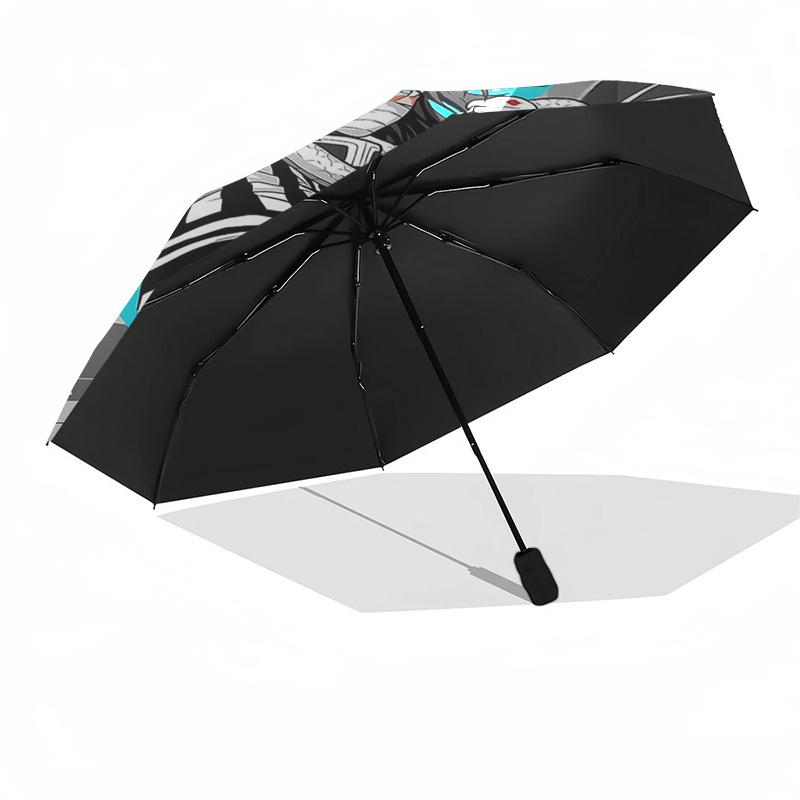 1pc Anime Character Automatic Folding Umbrella Portable 3-Fold Design with Snake Accessory, Outdoor for Fans, Travelers, Daily Use, Gift Idea.C081