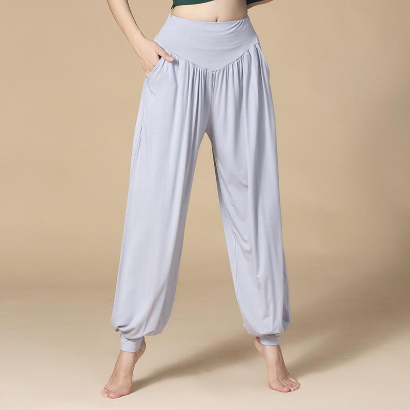Harem Yoga Pants with Pockets - High Waist, Wide Leg, Casual & Loose Fit for Dance & Home