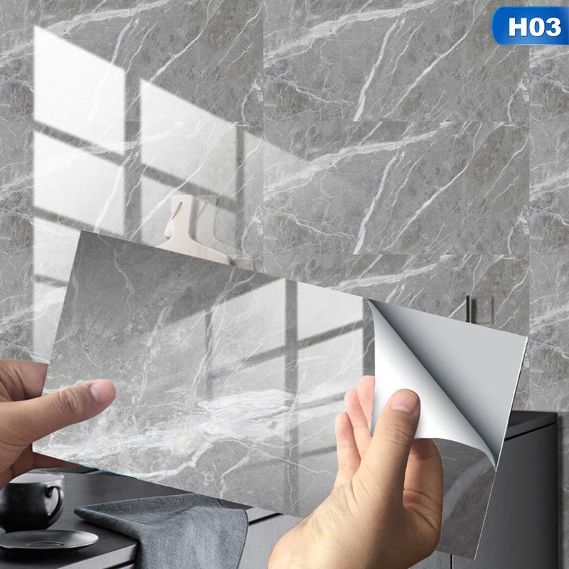 Quality Imitation Ceramic Tile Aluminum-plastic Board Wall Paste Foam PVC Wallpaper Decor Self-adhesive Wall Decal