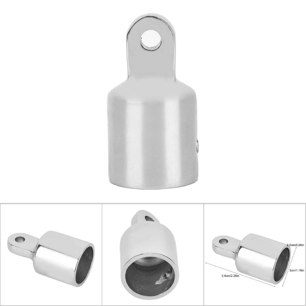 Top End Tube Cap 316 Stainless Steel Rust Resistant Hardware Top Cap for Marnie Boat (25mm)