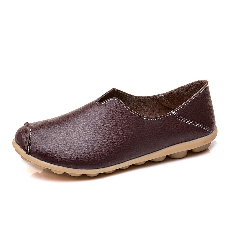 Spring Women's Lace-Up Moccasins: Fashionable Casual Flats in Sizes 35-46