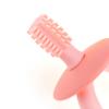 Baby Training Toothbrush Teether Silicone 360 Degrees  Clean Mouthguard Baby Massage Toothbrush Pink