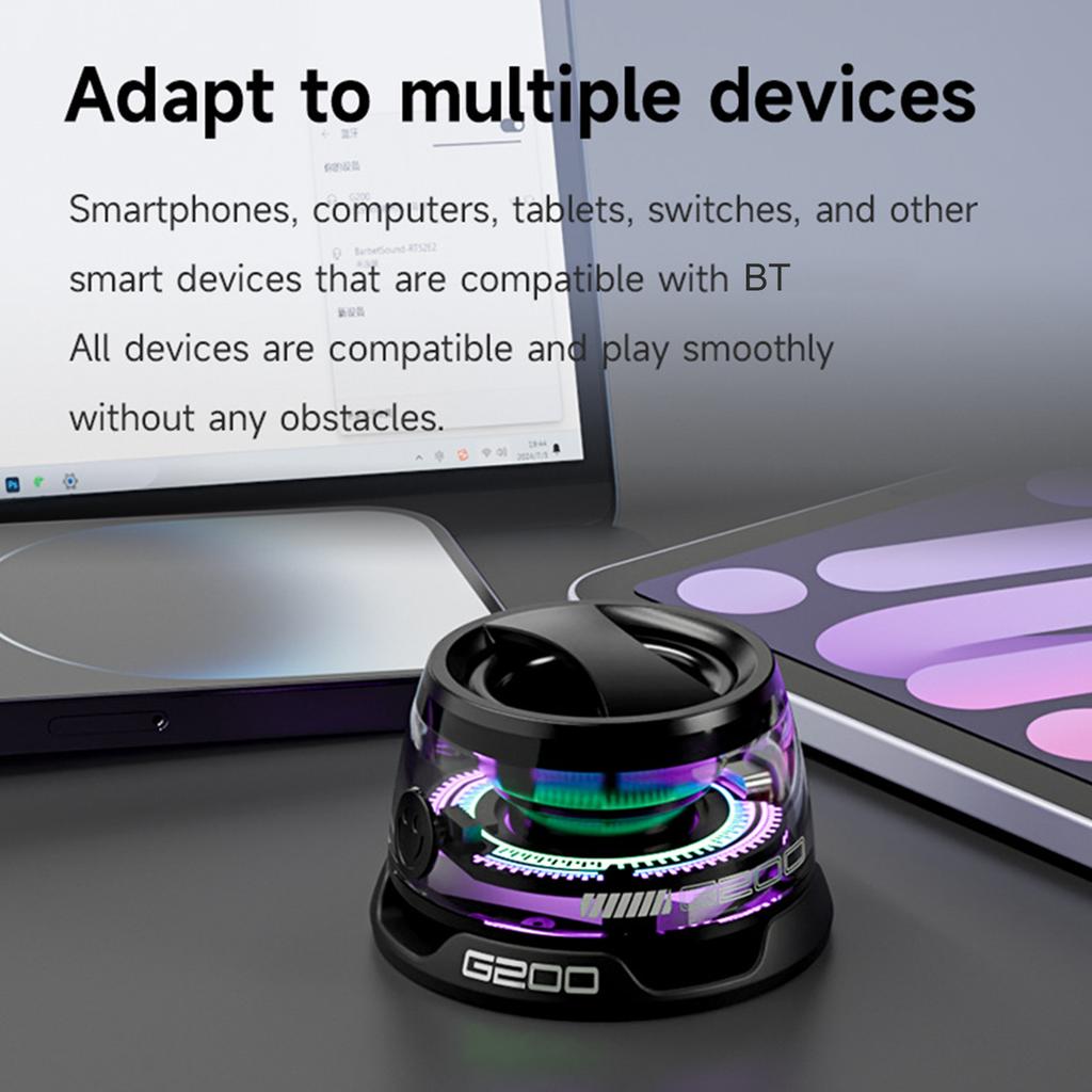 G200 Magnetický BT reproduktor Víceúčelový přenosný držák na mobilní telefon pro kovový povrch Bezdrátový