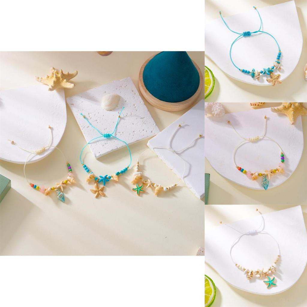 Bohemian Seashell Shell Bead Jewelry With Electroplated Zinc Alloy For Womens Summer Vacation Accessory