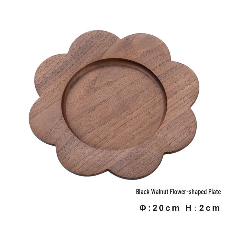 

TLXT Floral Solid Wood Serving Plate & Tray