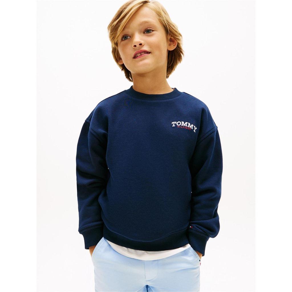 Tommy Hilfiger Childrens/Kids Monogram Terrycloth Sweatshirt