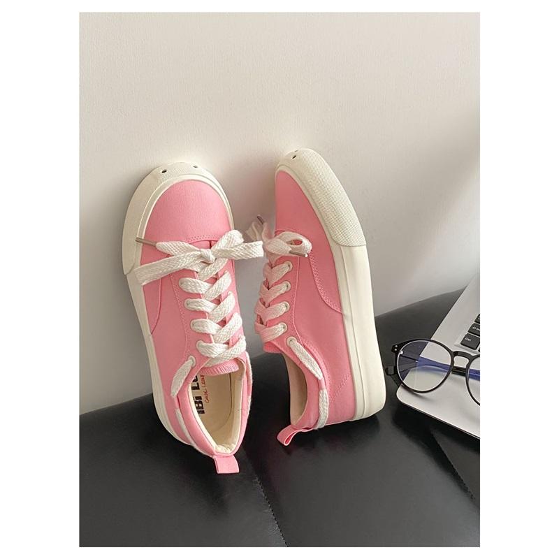 Classic Low Top Canvas Shoes Casual Lace Up Sneakers For Daily Wear