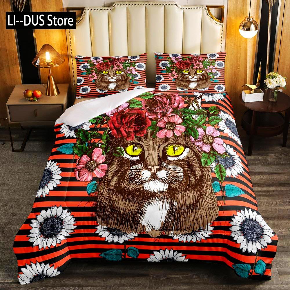 Tribal Duvet Cover Set Owl Bird Design Decorative 3 Piece Bedding Set with 2 Pillow Shams King Queen Full Size for Boys Girls
