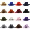 Unisex Wool Felt Top Hat With Wide Brim For Formal Events And Gift Giving