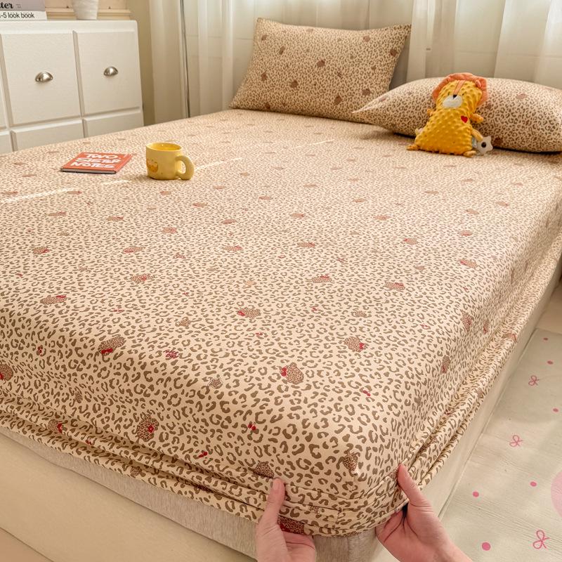Spring/Summer A-Class Cotton-Like Fitted Sheet: Skin-Friendly, Non-Slip, Dustproof Mattress Protector