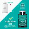 Spiruline bio pure certifiée ab sans excipient & ogm - 180 comprimés 500 mg - protéines, vitamines, oligo-éléments et caroténoïdes