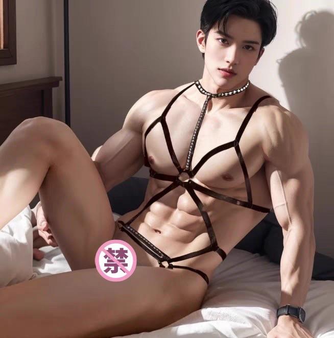 Loubei Men's Special Sex Underwear Bondage Onesie Sexy Pure Men Cosplay Maid Uniform