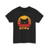 Retro Sunset Cat Meow Vintage Grunge T Shirt Lovers Gift Creepy Local Street Wear Shirts Quirky Tee