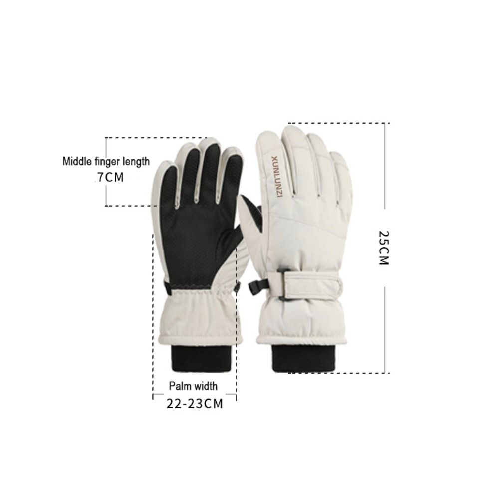 Winter Warm Ski Gloves Windproof Snow Snowboard Outdoor Sports Mittens Non-slip Thicken Cycling Gloves Skiing & Snowboarding
