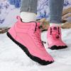 Warm Snow Boots Fashion High-top Winter Walking Shoes Men Women Plush Warm Cotton Shoes Non-slip Outdoor Hiking Sneakers